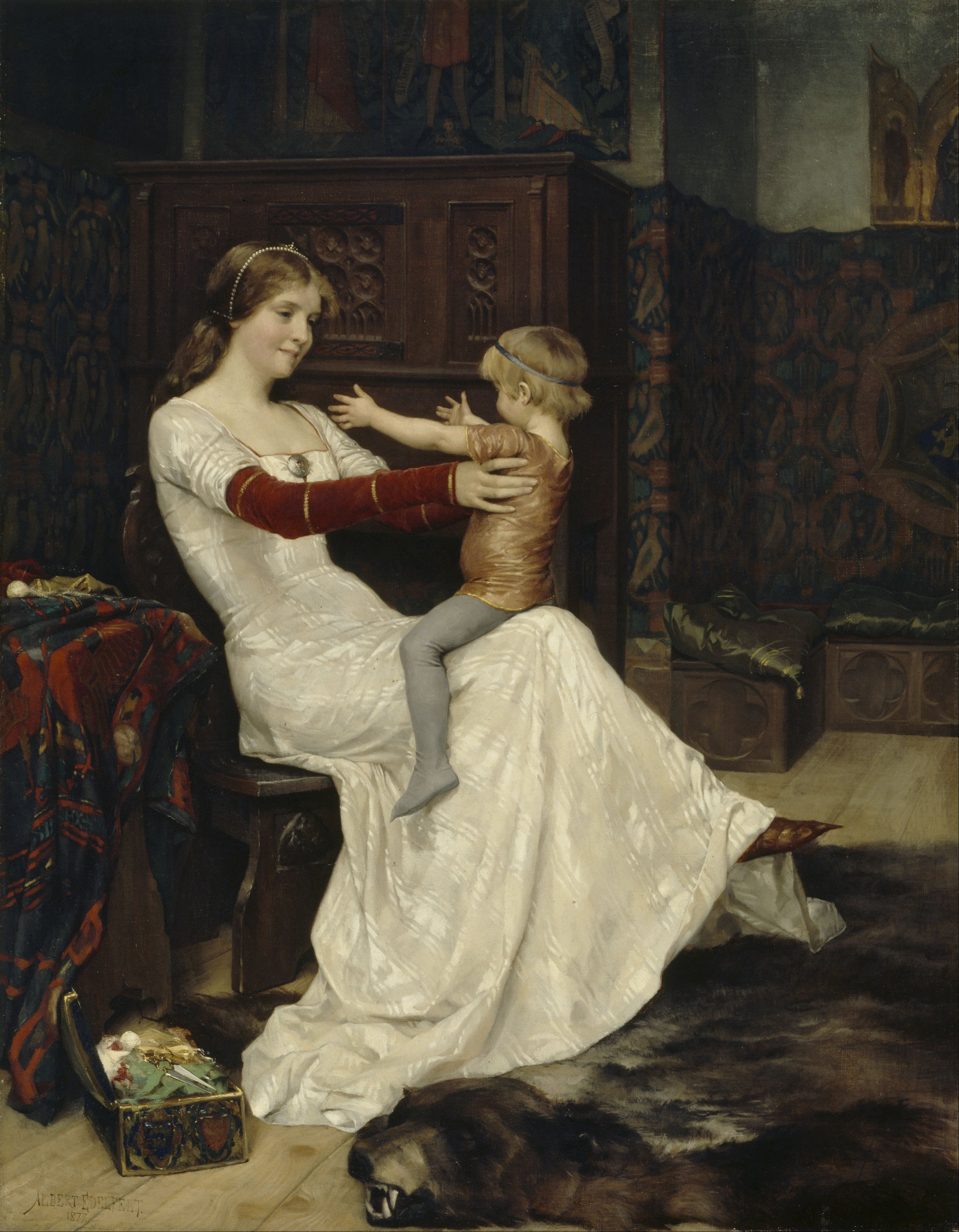 Albert Edelfelt, Queen Blanche