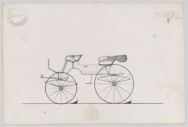 Brewster & Co., Design for 2 seat Phaeton, no. 3033a