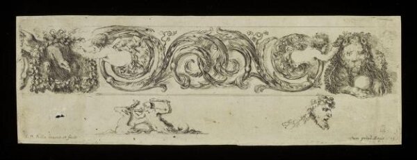 Stefano della Bella, Ornamenti di fregi e fogliami