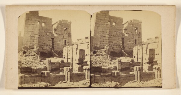 Francis Frith, [The Temple of Medinet Halm, Thebes]