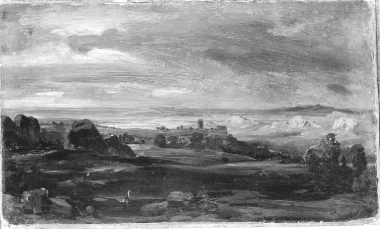 Carl Rottmann, Abendlandschaft mit Burgruine (Nachfolger)