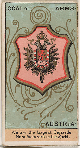 W. Duke, Sons & Co., Franz Joseph I, Emperor of Austria, from the Rulers, Flags, and Coats of Arms series (N126-2) issued by W. Duke, Sons & Co.