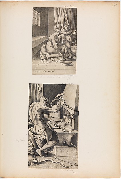 Enea Vico, Venus at her Toilette