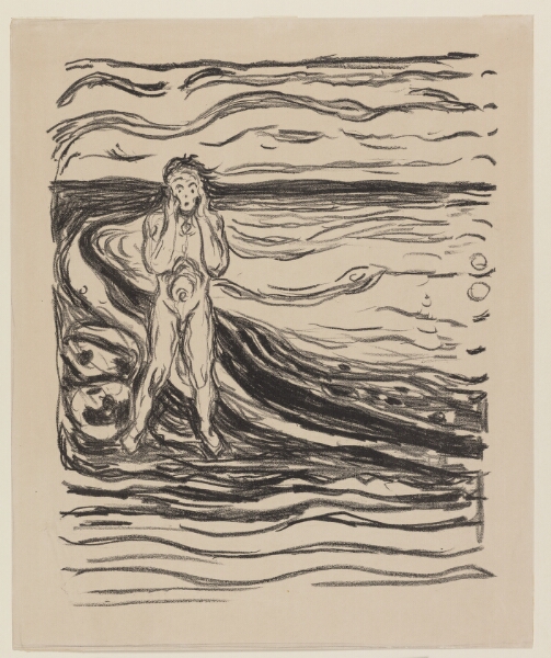 Edvard Munch, Alfas fortvivlelse