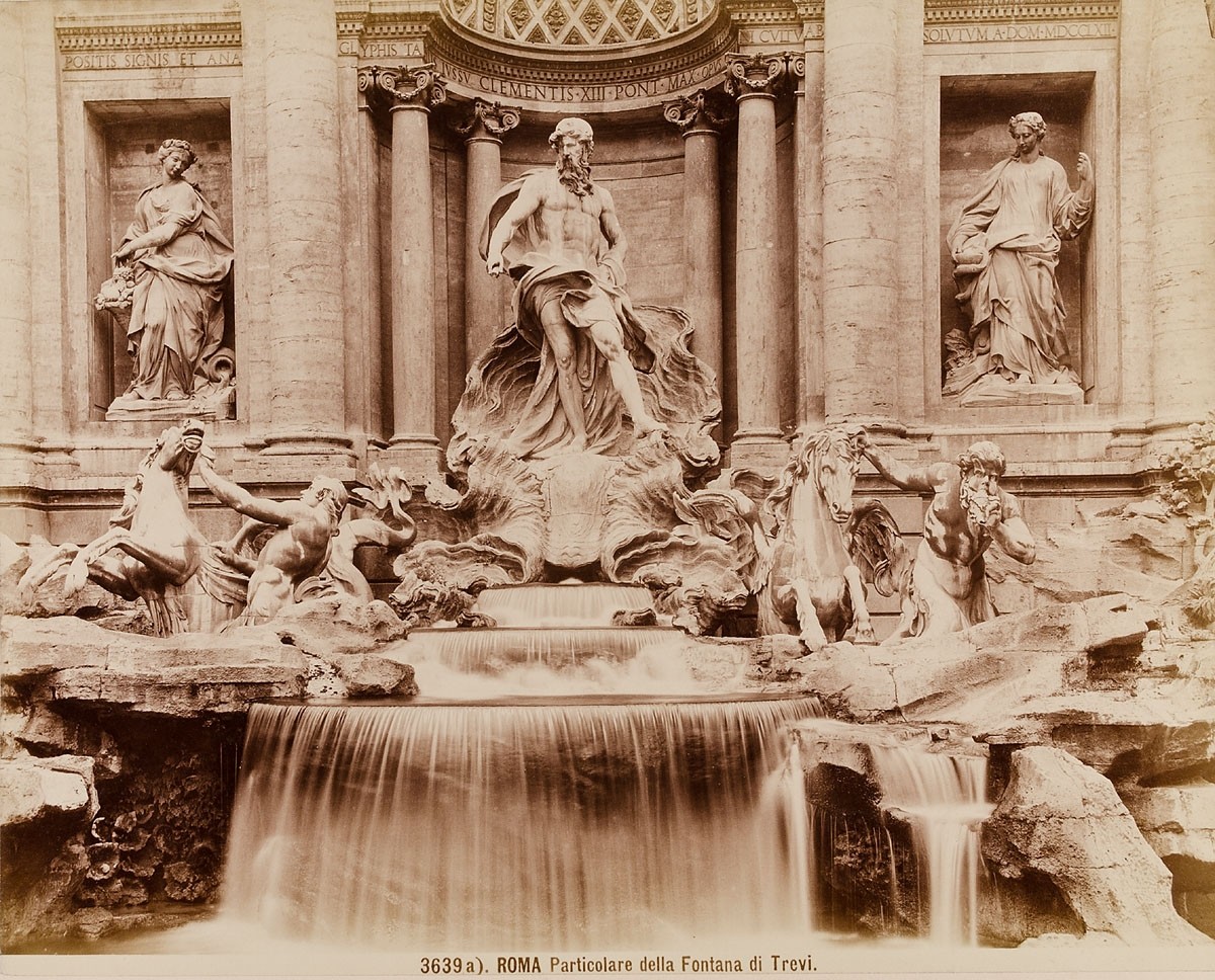 Giacomo Brogi, Roma - Particolare della Fontana di Trevi
