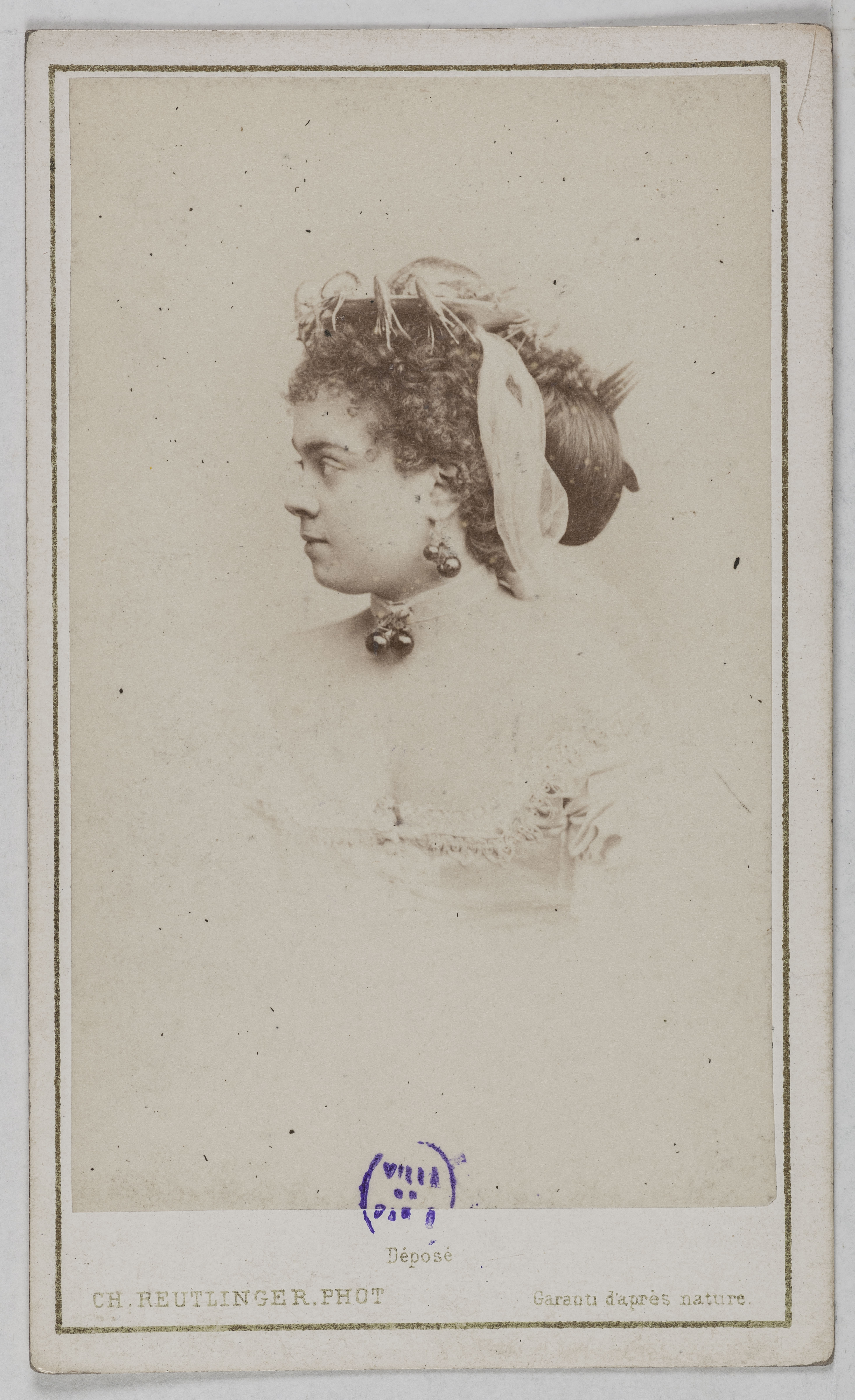 Charles Reutlinger, Portrait de Kid Pâquerette, (Marguerite Chevreau, dite, - 1872), actrice