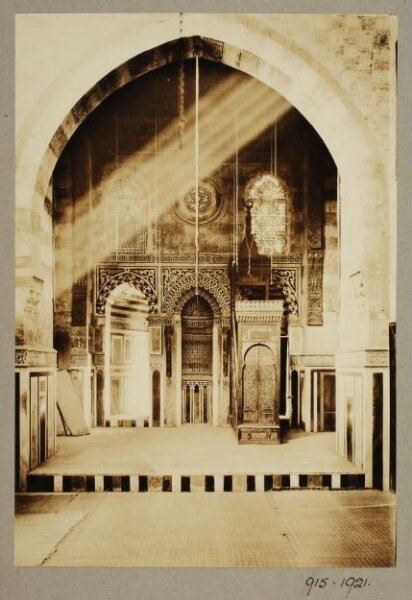 K.A.C. Creswell, Qibla iwan of the mosque of Jawhar al-Lala, Cairo