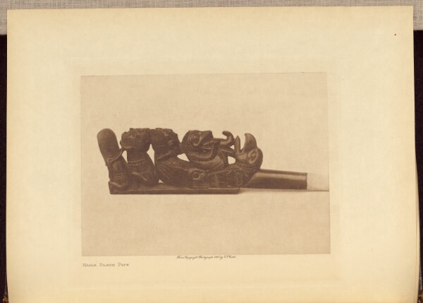 Edward S. Curtis, Haida Slate Pipe