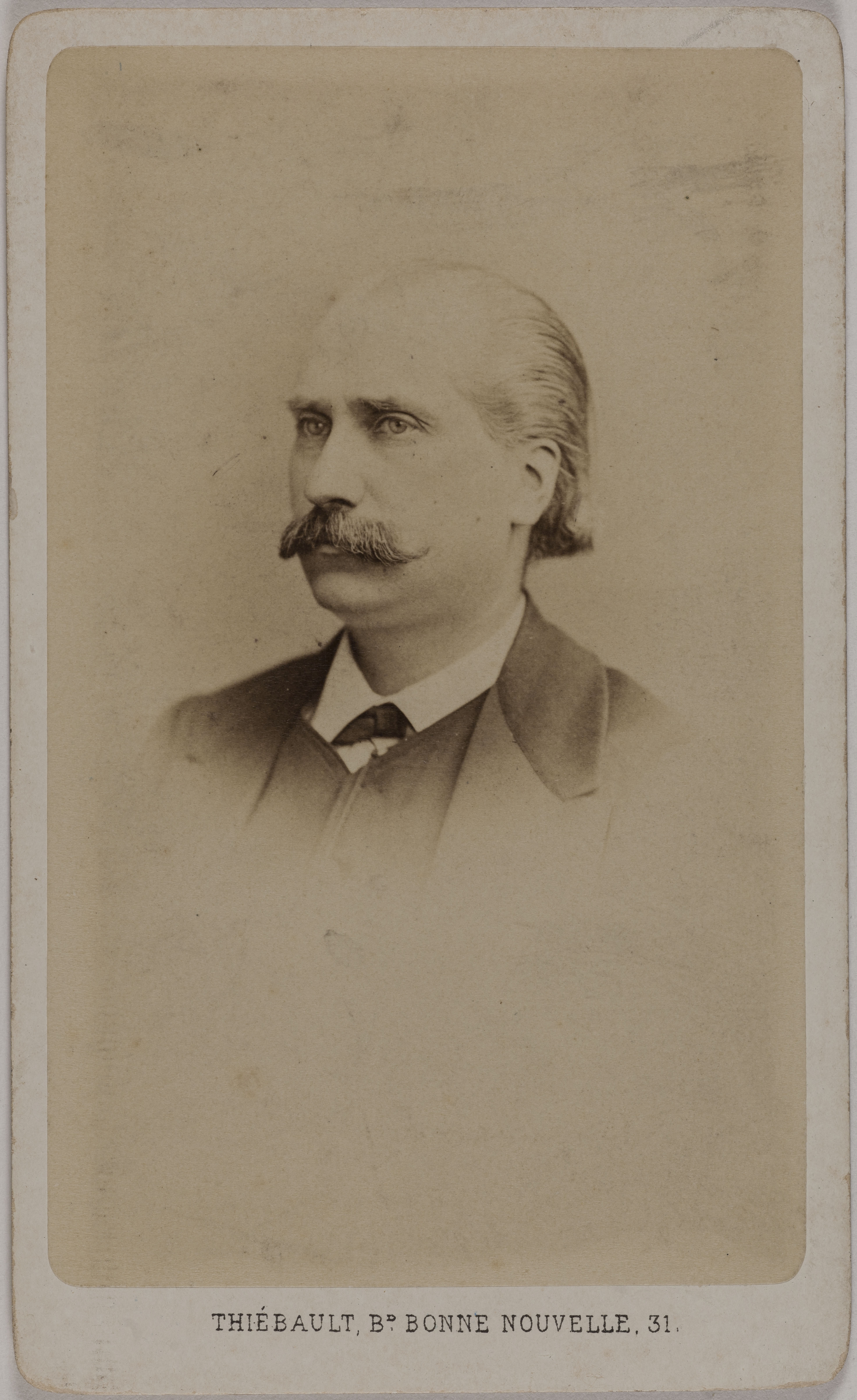 Bacard Fils, Portrait d'Arthur Arnould (dit A. Mathey), (1833-1895), (membre de la Commune, littérateur, journaliste, sous bibliothécaire de la Ville de Paris)