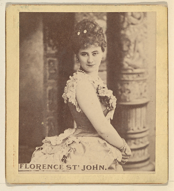 Kinney Brothers Tobacco Company, Florence St. John, from the Actresses series (N246), Type 2, issued by Kinney Brothers to promote Sporting Extra Cigarettes