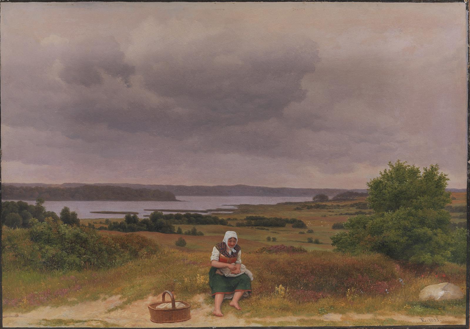 C.W. Eckersberg, Udsigt fra Kongevejen over Furesøen i nærheden af Rudersdal