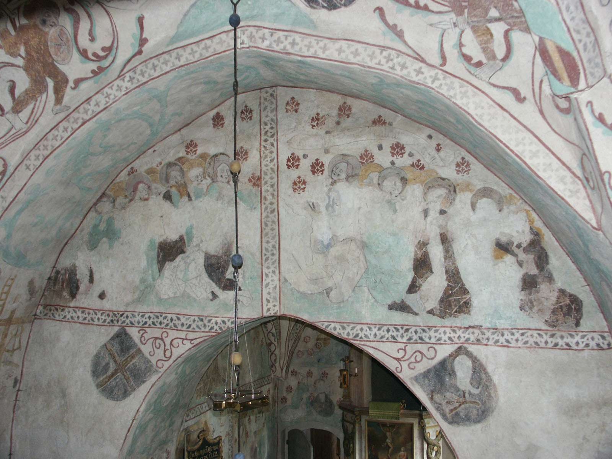 Johan Dellbeck, Kalkmålningar i Yttergrans kyrka, Yttergrans socken, Uppland 2005