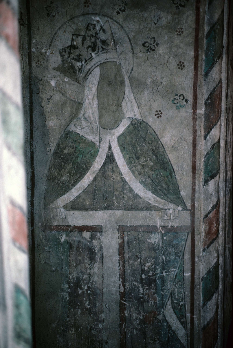 Rune Hammarling, Kalkmålning i Viksta kyrka, Viksta socken, Uppland 1986
