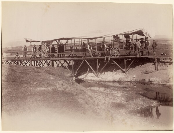 Carleton Watkins, [Yolo Buggy Going over Dry Slough]