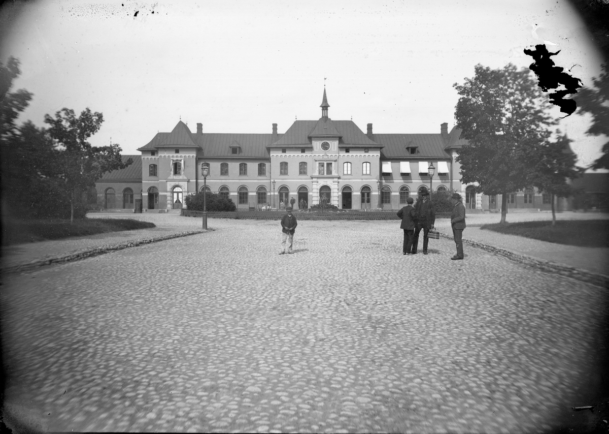 Henri Osti's Fotografiateliér, Railway Station from west, Uppsala 1889