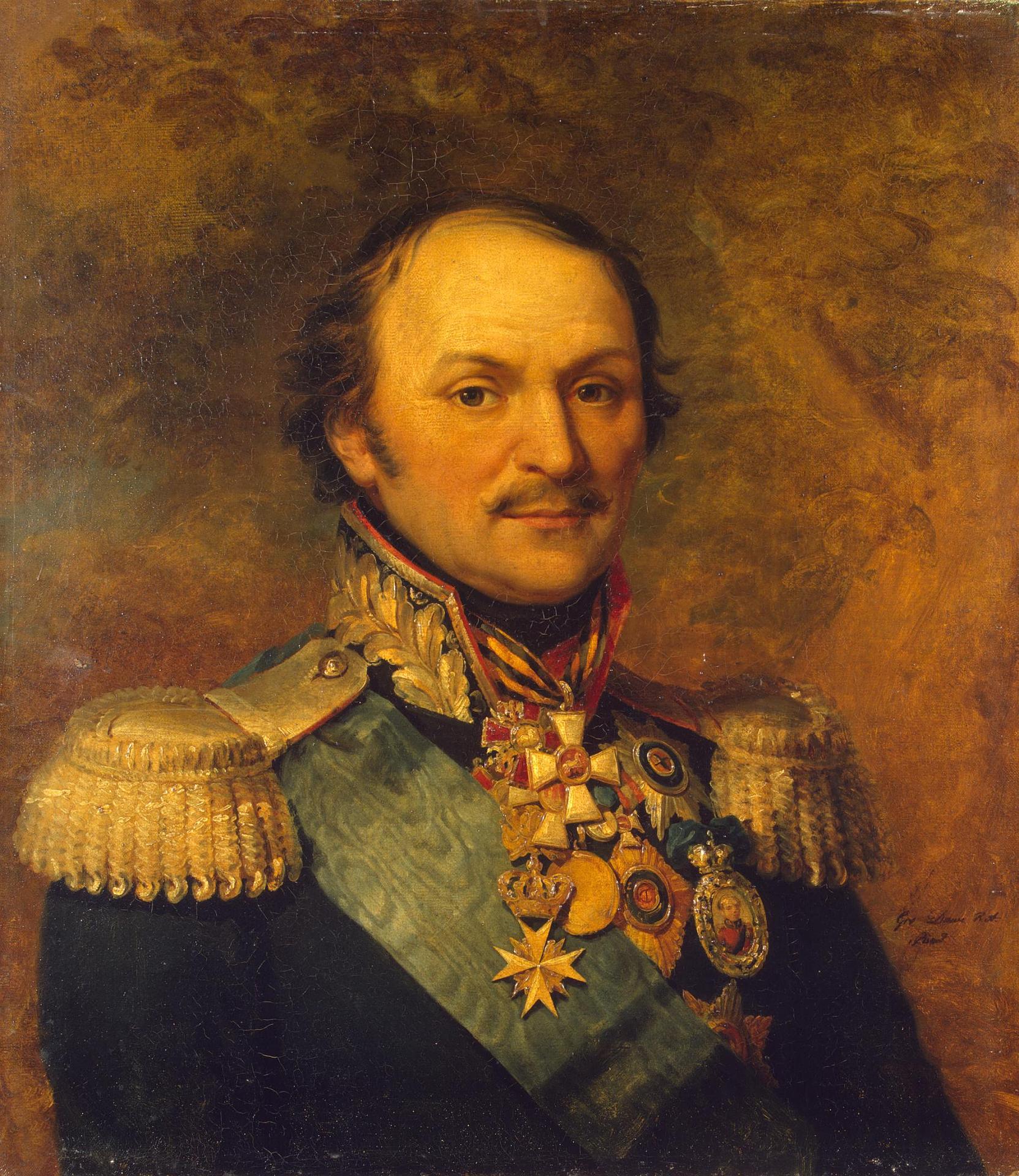 George Dawe, Portrait of Matvey I. Platov (1753-1818) (copy after the 1814 original made in Britain ?)