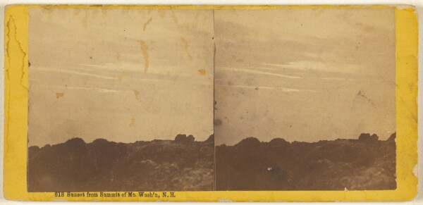 Edward Bierstadt, Sunset from Summit of Mt. Wash'n, N.H.