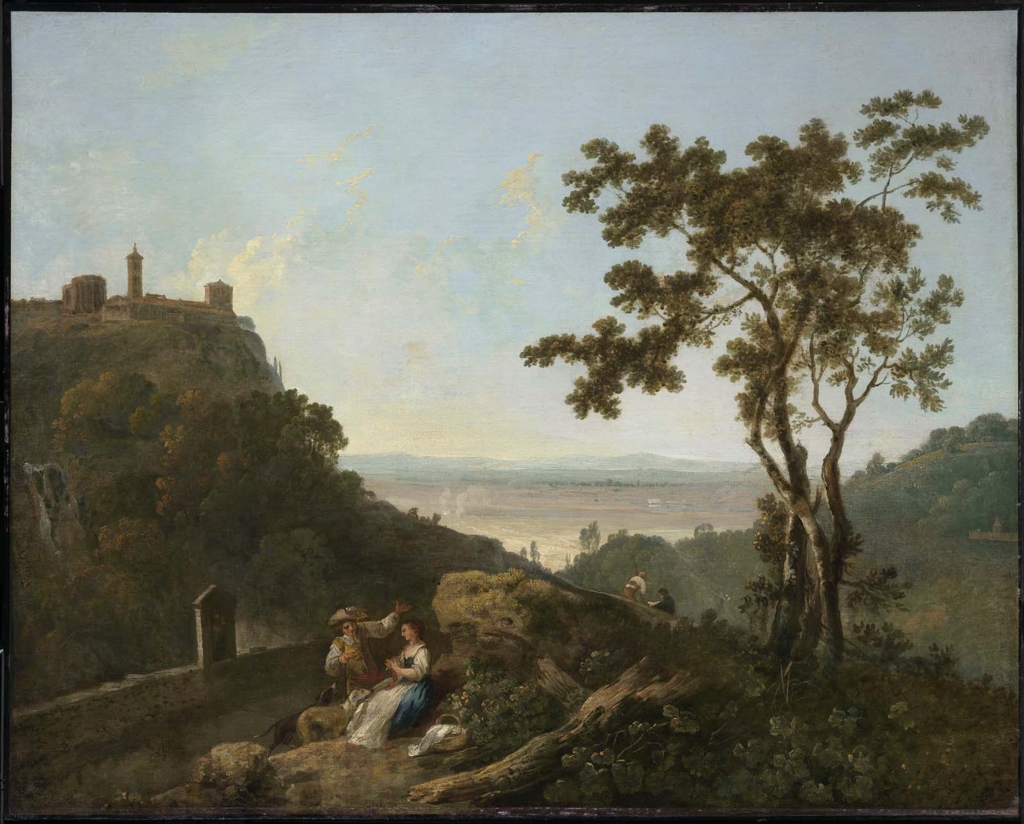 Richard Wilson, Tivoli and the Roman Campagna with a Man and Woman