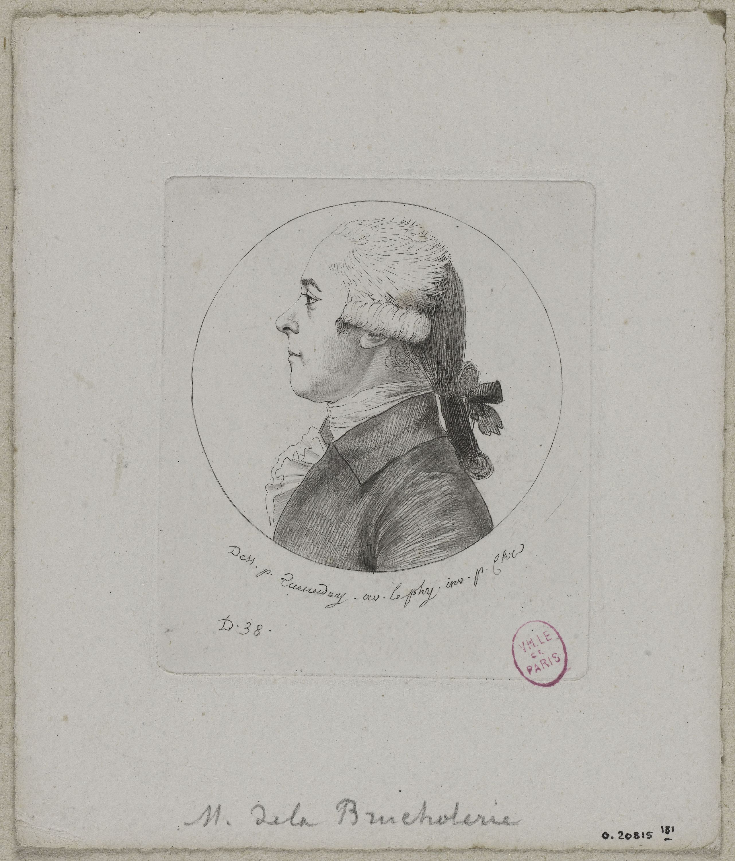 Edmé Quenedey, Portrait de Monsieur de la Brucholerie