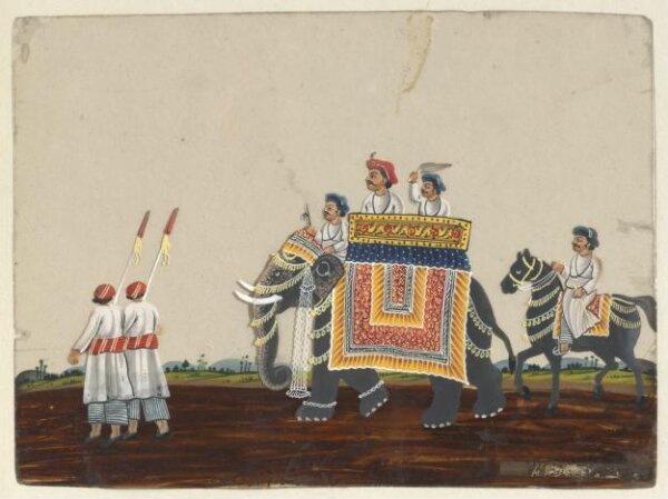 Unknown, One of forty paintings illustrating modes of transport, occupations, entertainers, ascetics and Muharram subjects.