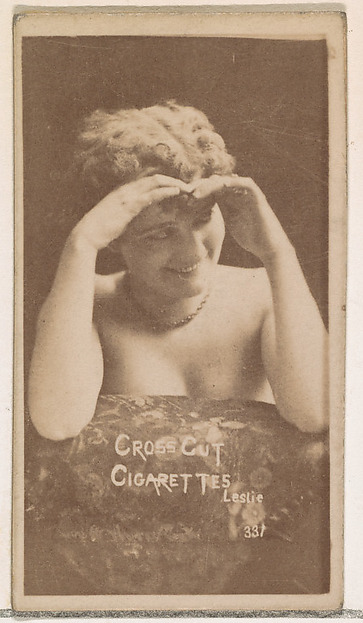 W. Duke, Sons & Co., Card Number 331, Leslie, from the Actors and Actresses series (N145-1) issued by Duke Sons & Co. to promote Cross Cut Cigarettes