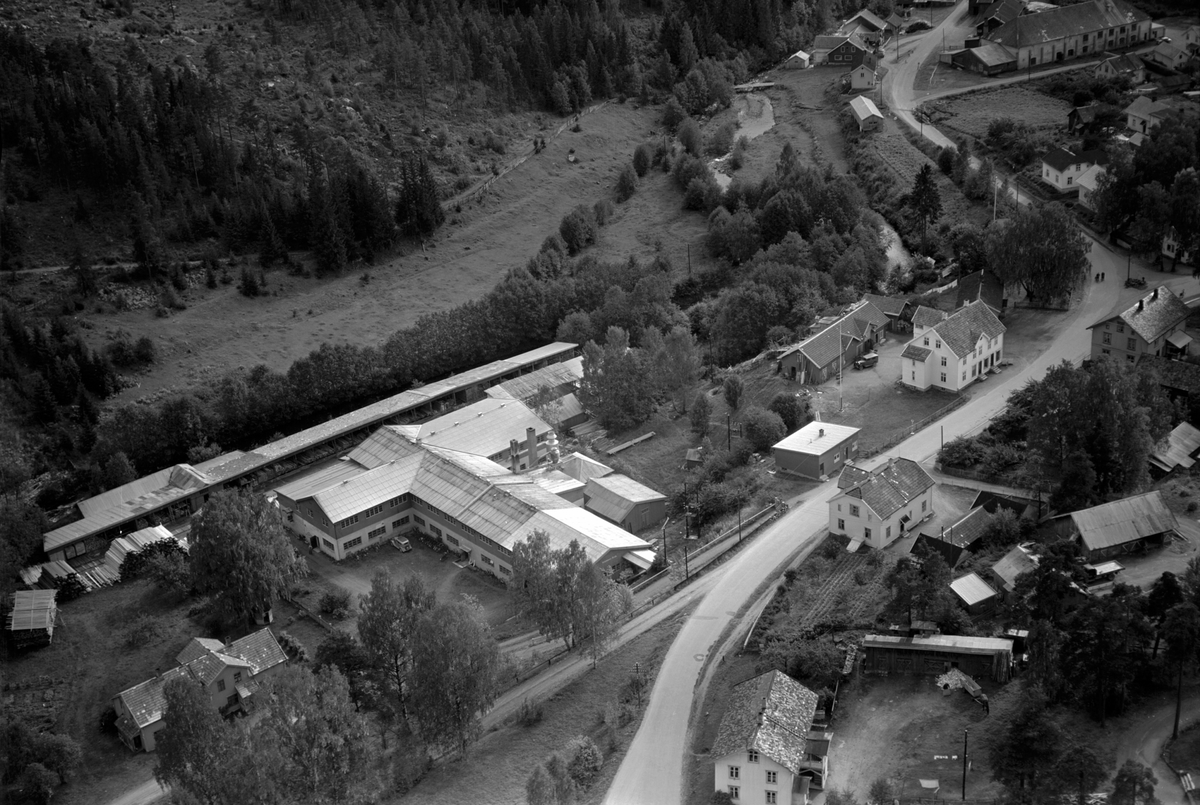 Anno Domkirkeodden, Flyfoto av Strømmen bruk, Moelv.
