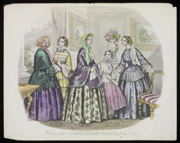Unknown, Fashions for London and Paris July 1852