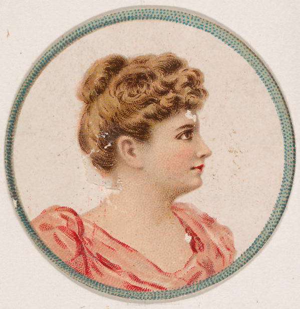 Kinney Brothers Tobacco Company, Portrait of woman, from the Novelties series (N228, Type 2) issued by Kinney Bros.