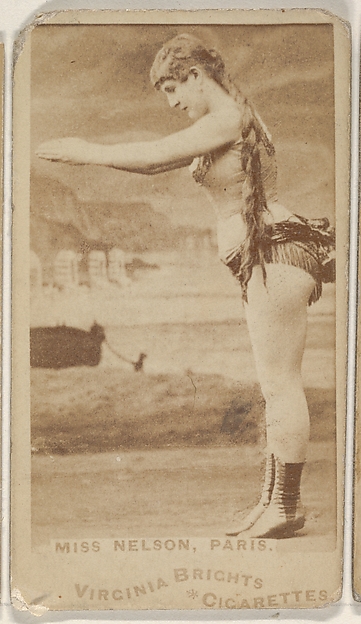 Allen & Ginter, Miss Nelson, Paris, from the Actors and Actresses series (N45, Type 1) for Virginia Brights Cigarettes
