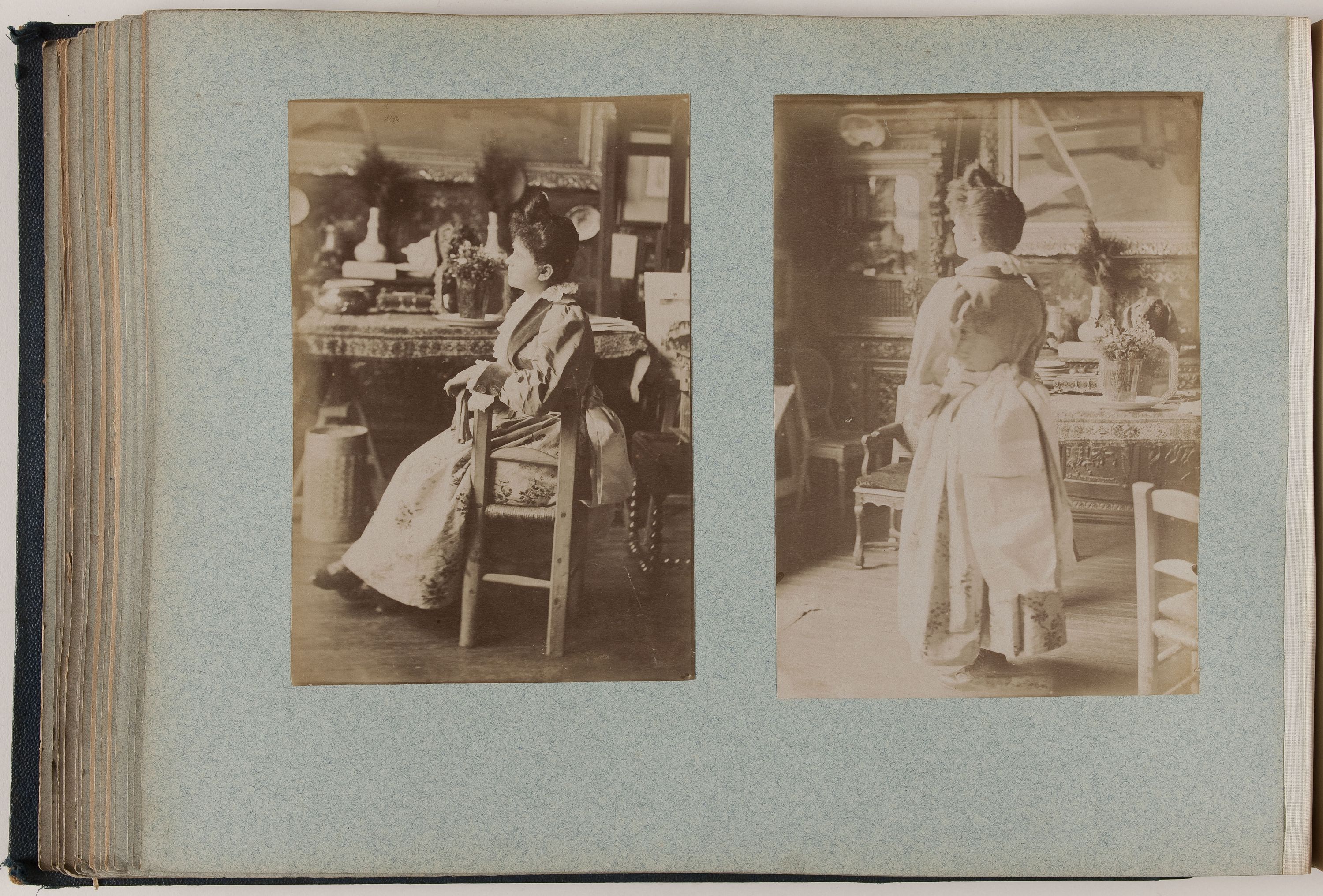 Anonyme, Portrait de femme de dos.