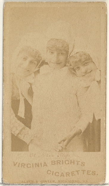 Allen & Ginter, St. Felix Sisters, From the Actors and Actresses series (N45, Type 1) for Virginia Brights Cigarettes