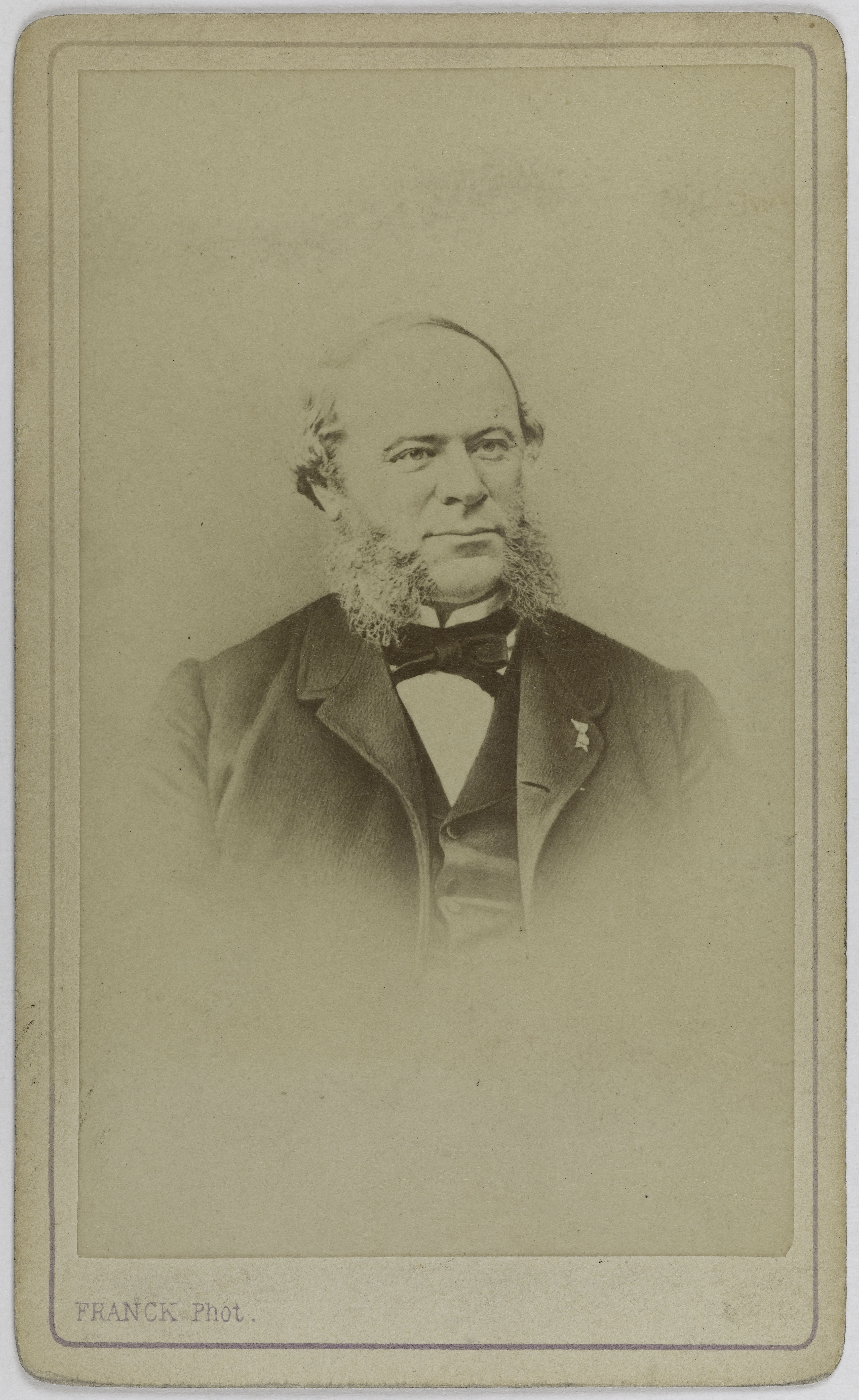 Franck, Portrait d'Auguste Thomas Pouyer-Quertier, (1820-1891), (homme politique)