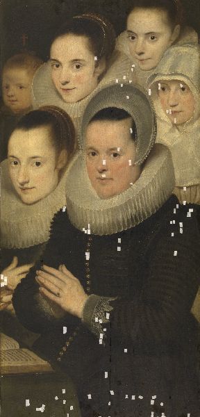 Cornelis de Vos, Wife of the donor with five daughters