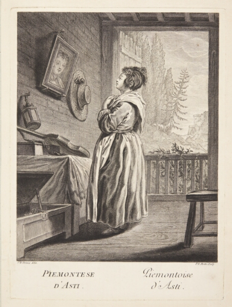 Pierre Etienne Moitte, Kvinde fra Asti (Piemontoise d'Asti)