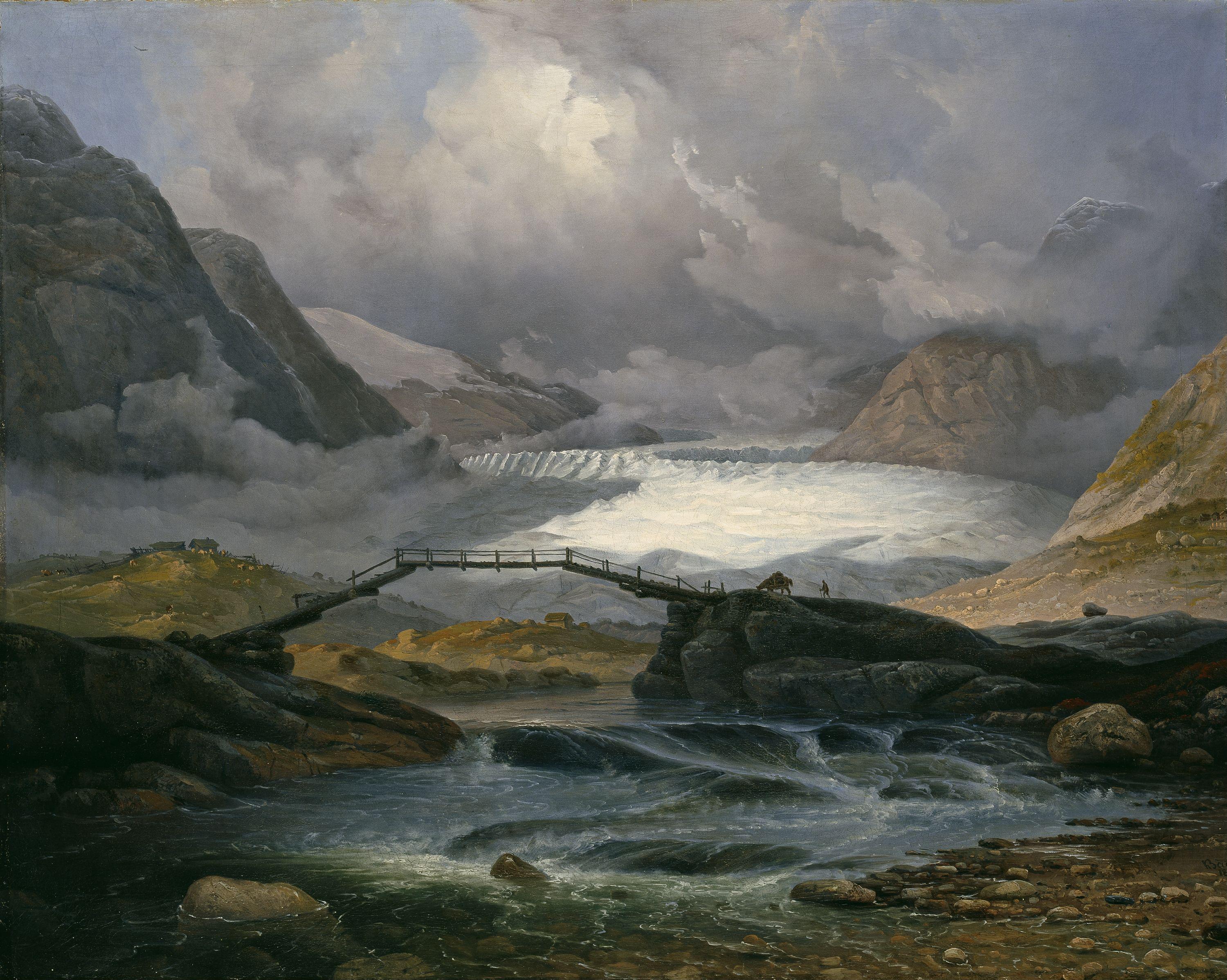 Knud Baade, Nigardsbreen i Justedalen
