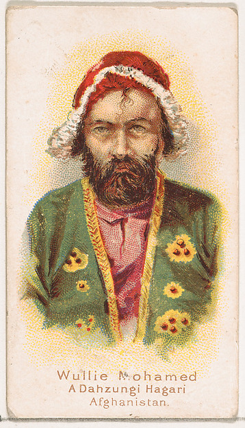 William S. Kimball & Company, Wullie Mohamed, A Dahzungi Hagari, Afghanistan, from the Savage and Semi-Barbarous Chiefs and Rulers series (N189) issued by Wm. S. Kimball & Co.