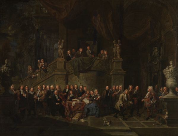 Balthasar van den Bossche, The Reception of Jan Karel de Cordes in the Guild Hall