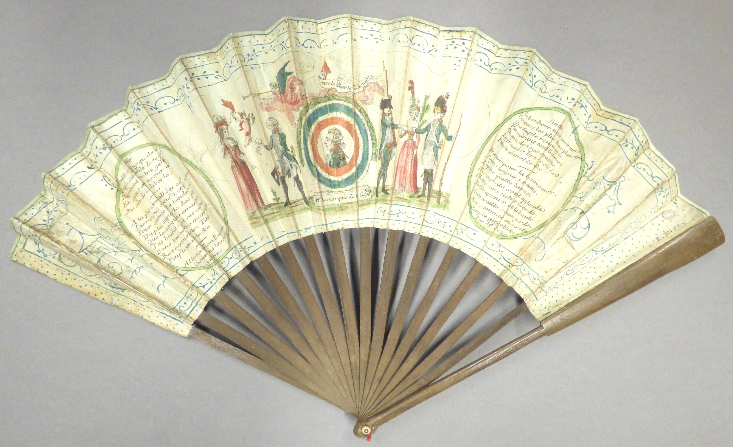 Anonyme, La Fayette et la cocarde tricolore