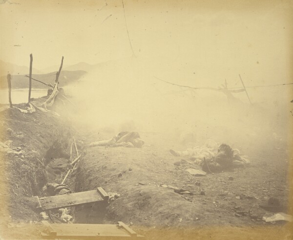 Felice Beato, Interior of 2nd Fort captured Marine Redout