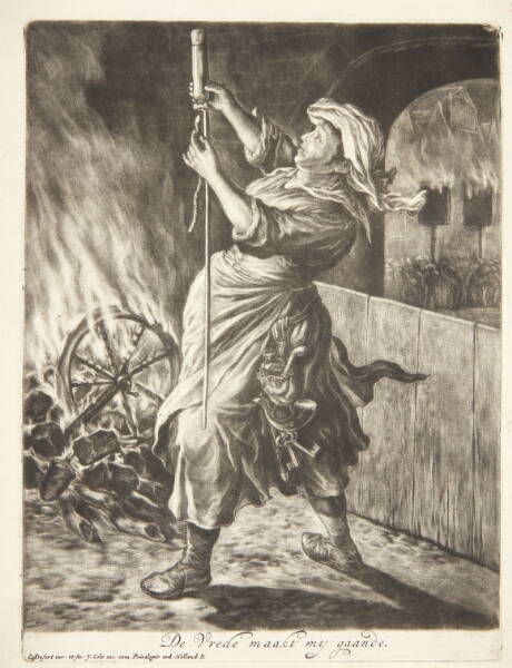 Cornelis Dusart, Kvinde med en raket