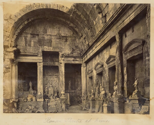 Édouard Baldus, [Temple of Diana, Nîmes]