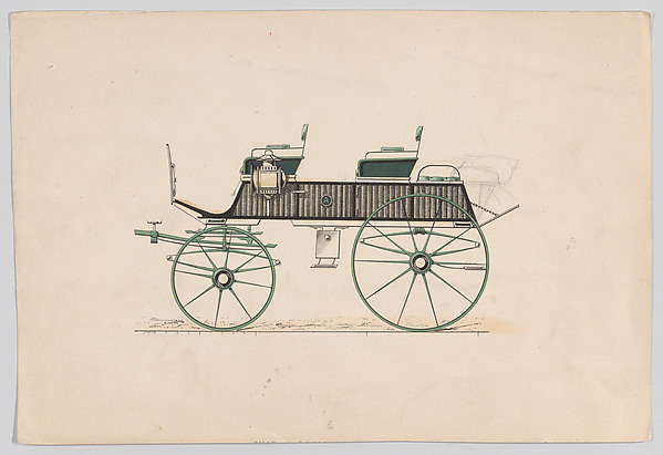 Anonymous, French, 19th century, Design for Phaeton or Hunting Wagon