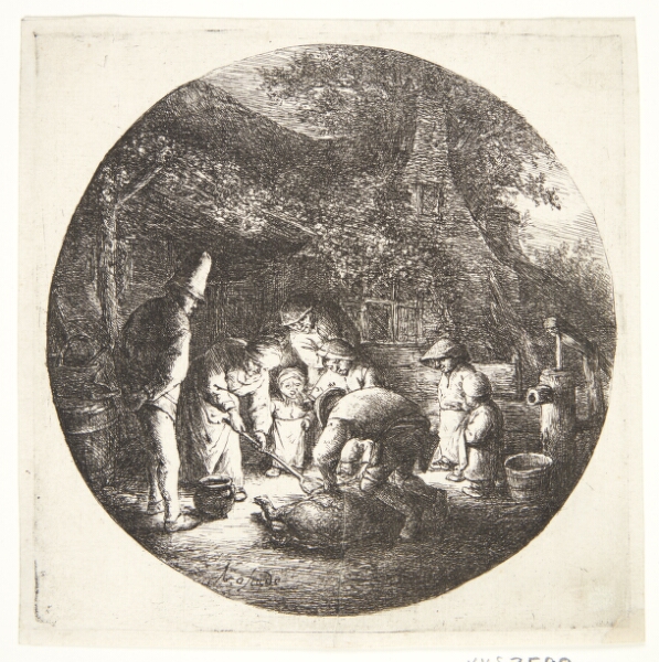 Adriaen van Ostade, Svinet slagtes