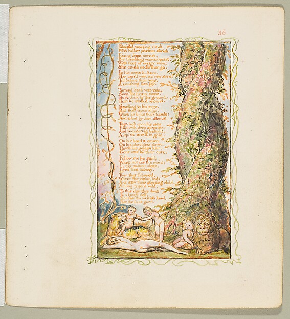 William Blake, Songs of Experience: The Little Girl Found (second plate)