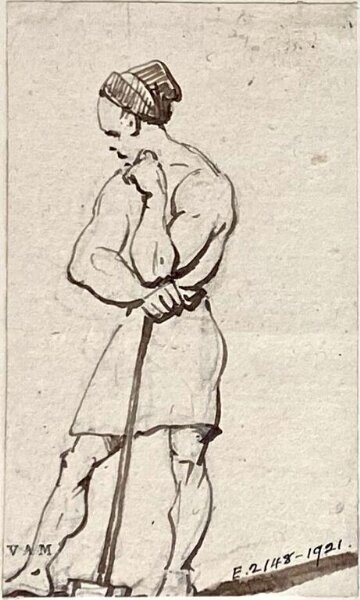 George Chinnery, A standing Chinese figure