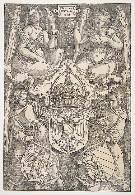 Albrecht Dürer, The Arms of the German Empire and the City of Nuremberg