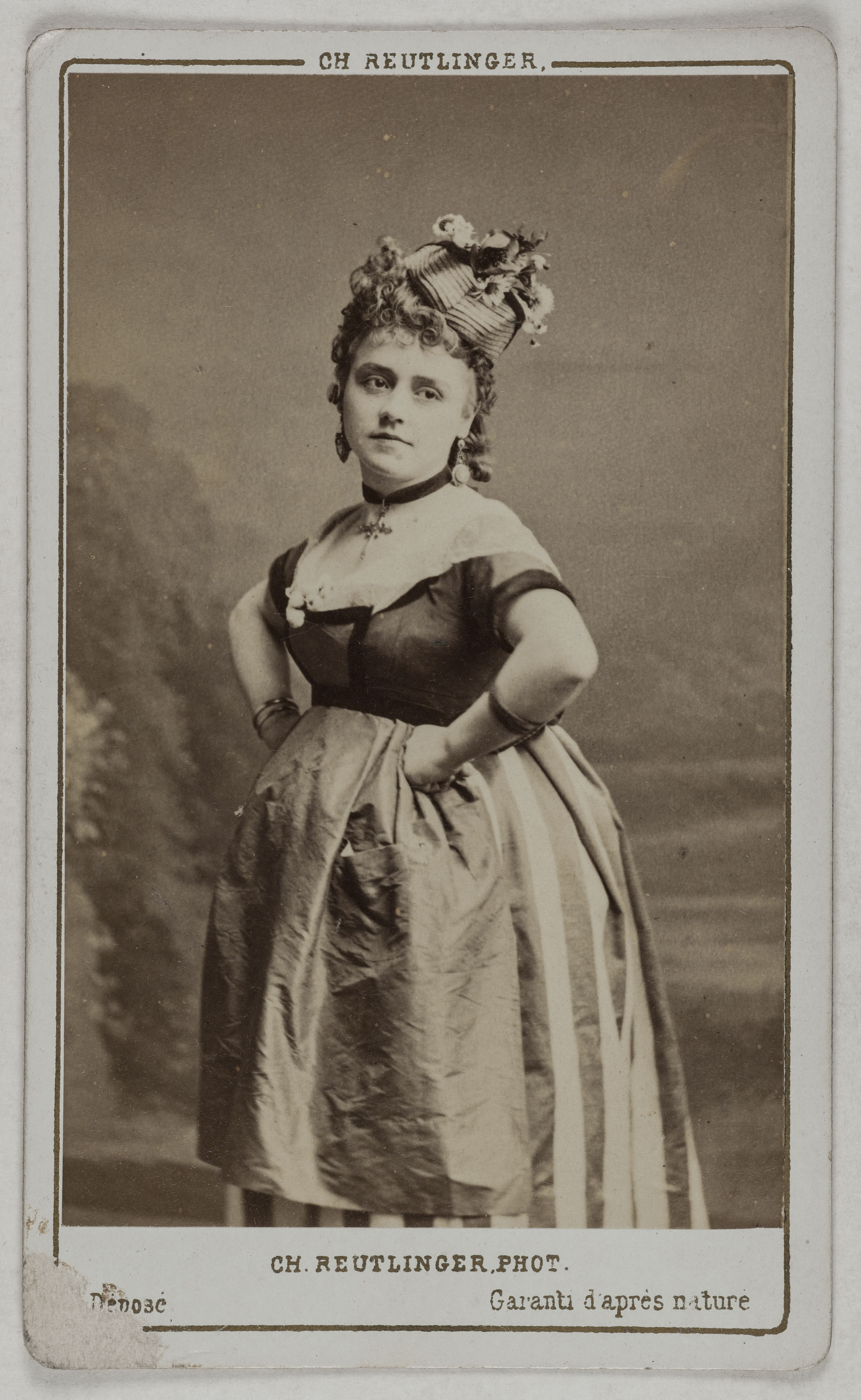 Charles Reutlinger, Portrait de Desclauzas Marie, (née Malvina Ernestine Armand), (1840-1912), (actrice)