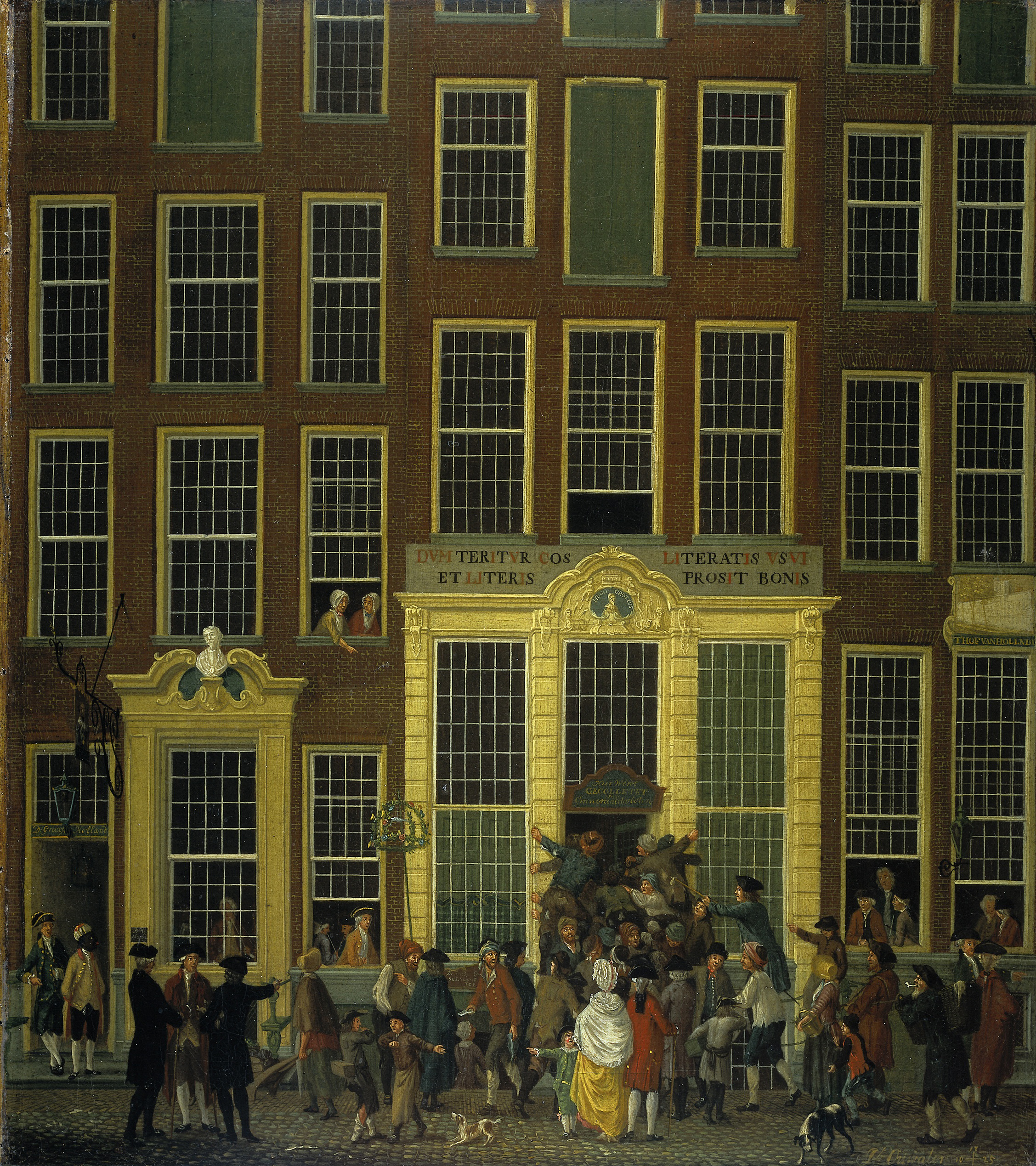 Isaac Ouwater, The Bookshop and Lottery Agency of Jan de Groot in the Kalverstraat in Amsterdam
