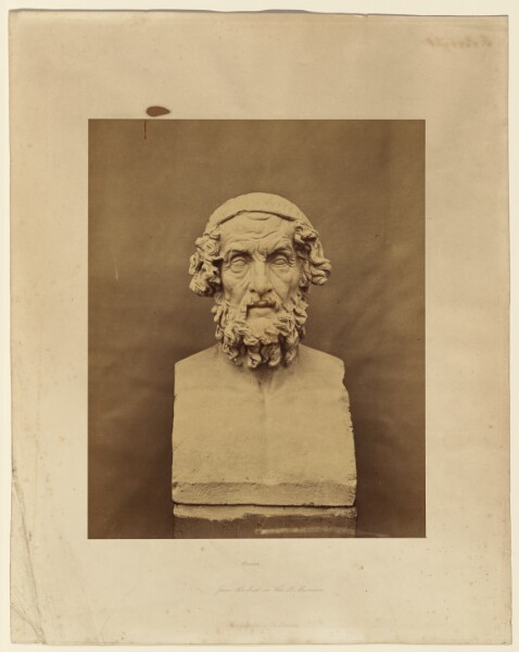 Roger Fenton, Homer, from the bust in the British Museum