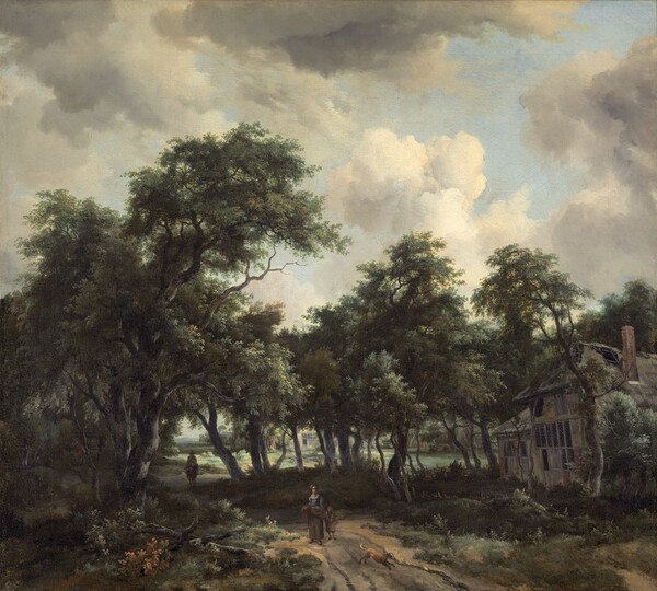 Meindert Hobbema, Hut among Trees